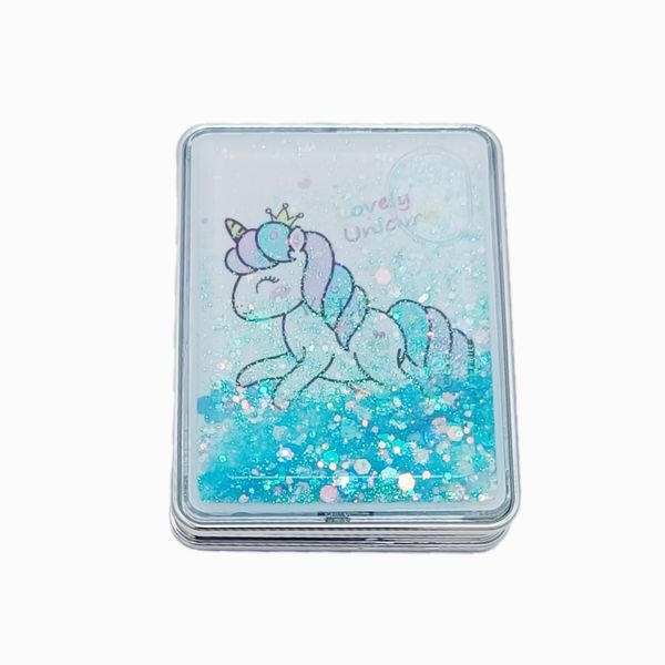 آینه جیبی مدل آکواریومی طرح اسب شاخدار 