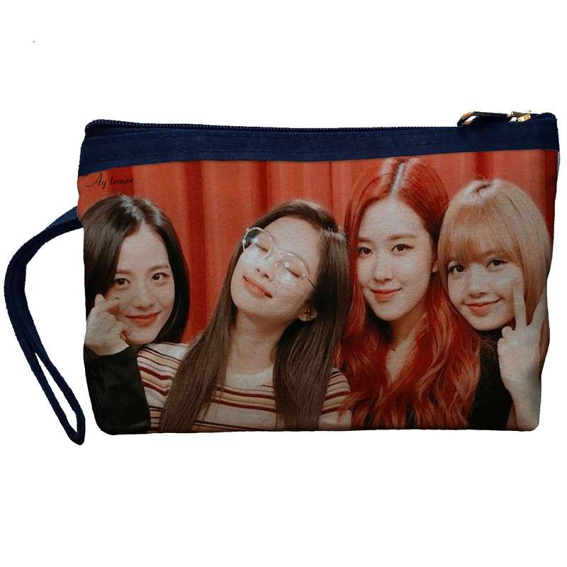 کیف لوازم آرایش زنانه آی تمر مدل بلک پبنک کد 233