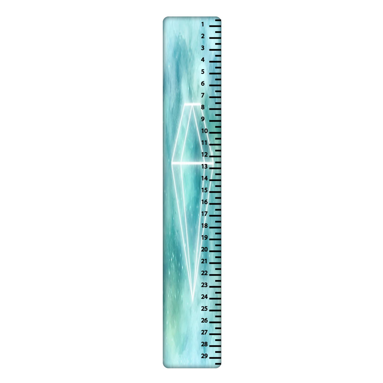 خط کش 30 سانتی متر طرح الماس کد 448