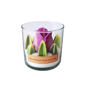 شمع دست ساز مدل استوانه