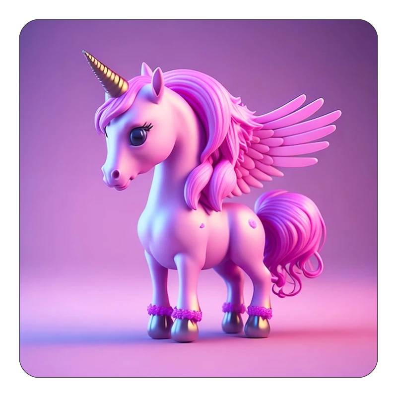 مگنت کاکتی طرح اسب تک شاخ و یونیکورن مدل mp31767