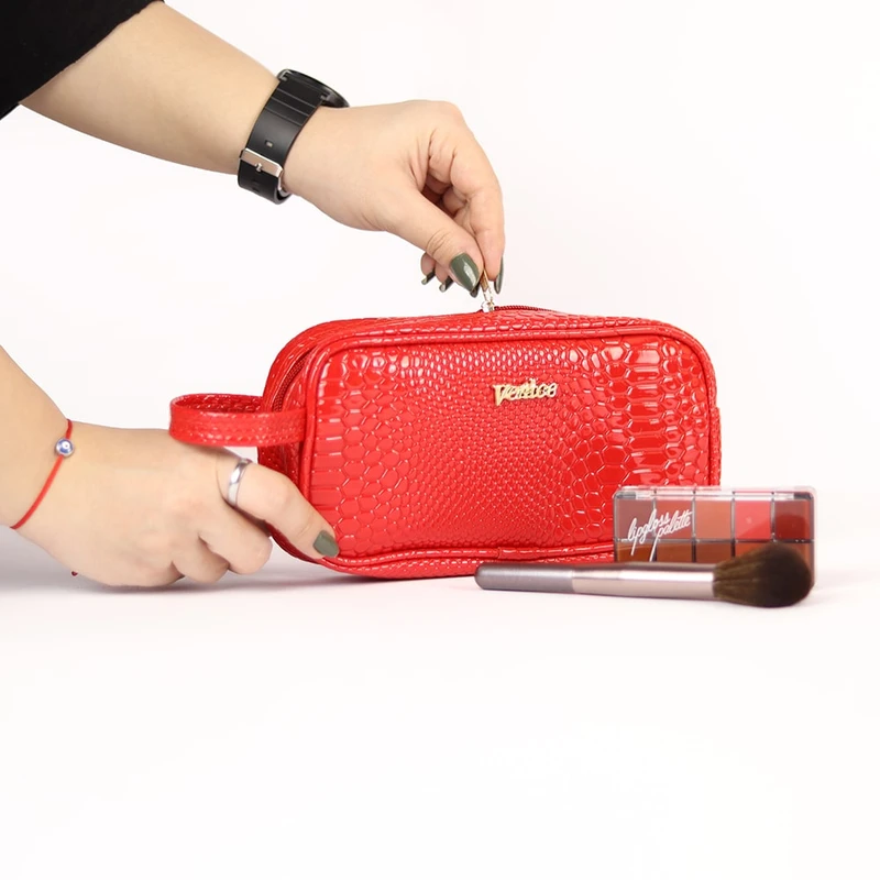 عکس شماره 25 : کیف لوازم آرایش زنانه مدل پوست ماری کیفت