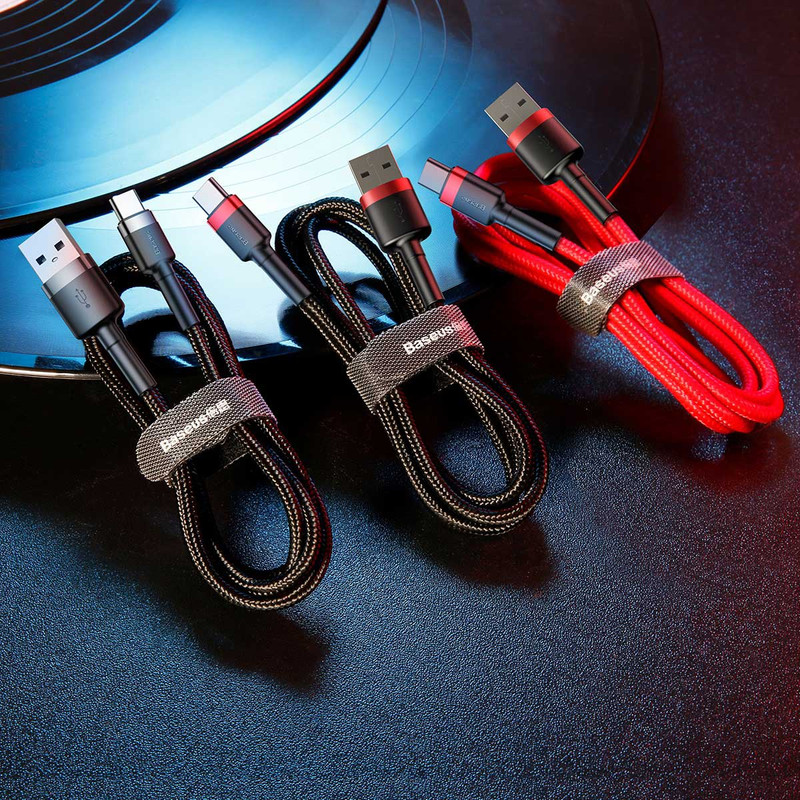 کابل تبدیل USB به USB-C باسئوس مدل CATKLF-U91 Cafule طول 3 متر