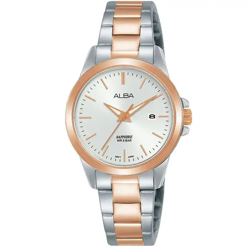 ست ساعت مچی عقربه ای زنانه و مردانه آلبا مدل 42x1