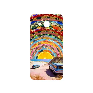 MAHOOT Collage of Orange Sky Cover Sticker for Samsung Galaxy J3 2016
