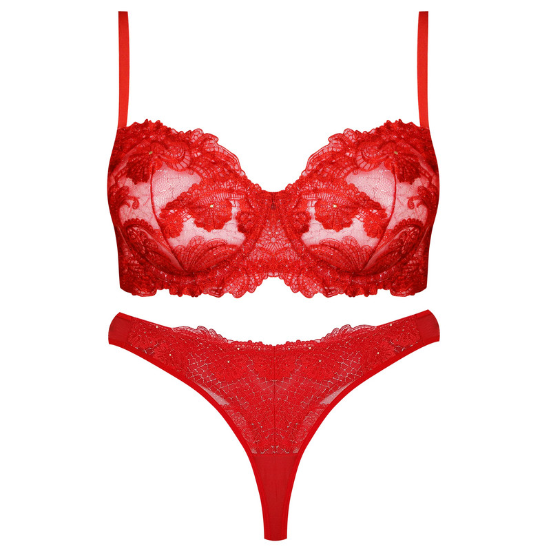 ست شورت و سوتین زنانه برتا مدل فنردار کد 5100-2420-ZR