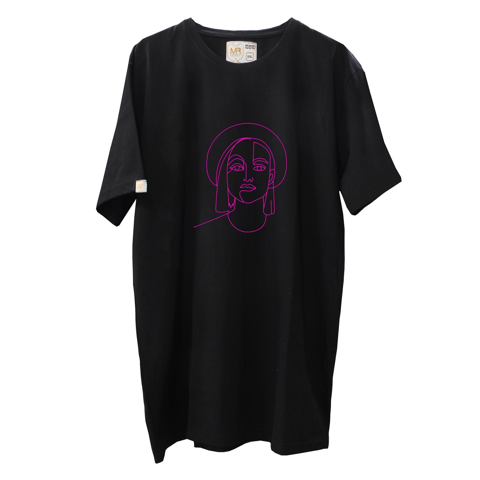 تی شرت زنانه مسترمانی مدل صورت مینیمال 3 -  - 1