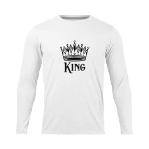 تی شرت آستین بلند مردانه مدل king_NC1_0389 رنگ سفید
