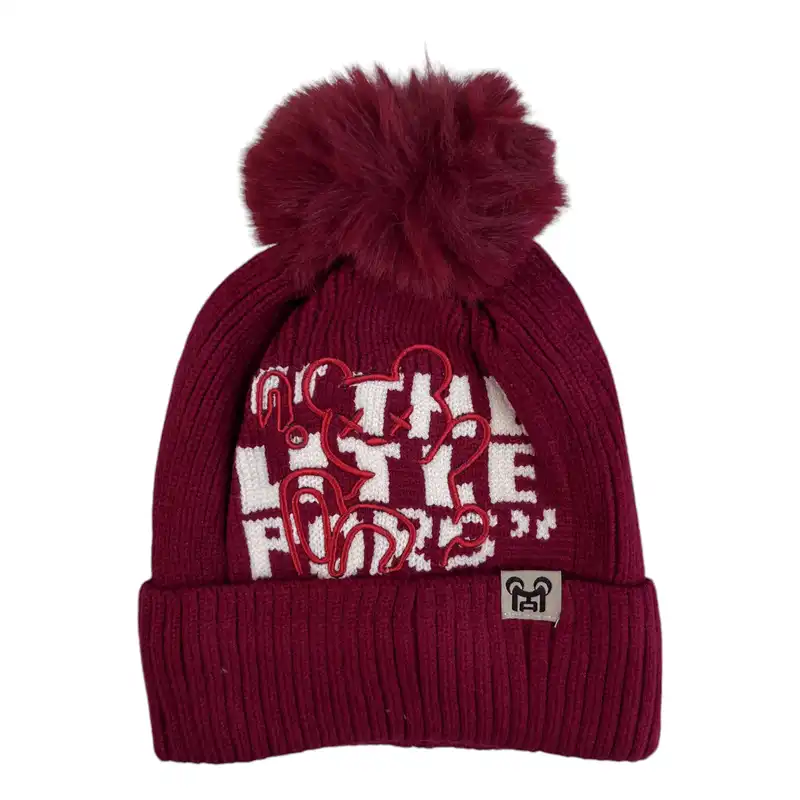 ست کلاه و شال گردن بافتنی بچگانه مدل تدی گنگ RO_189