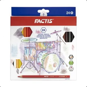مداد رنگی 24 رنگ فکتیس مدل hexagonal