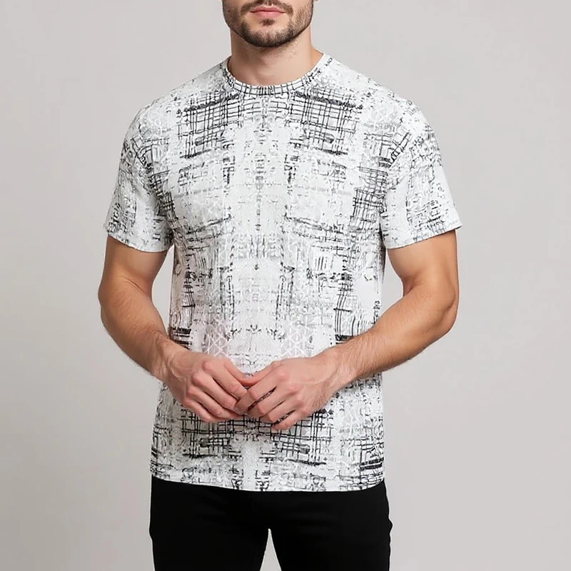 تی شرت آستین کوتاه مردانه مدل 271004815 بیسکوییتی