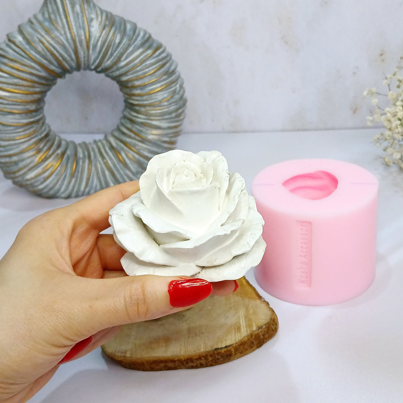 قالب شمع کوشا اکسسوری مدل گل رز شکفته