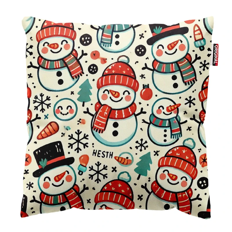 کوسن پاد آفرین طرح کریسمس کد 2650 سایز 30*30 سانتی متر