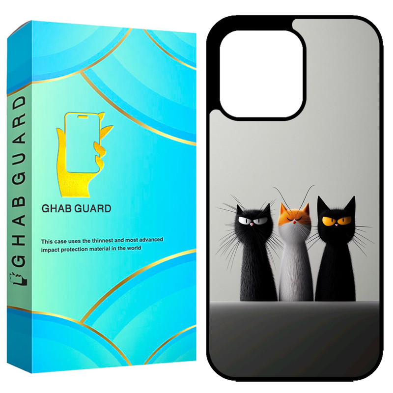 کاور قاب گارد طرح گربه مدل GCHP13PM مناسب برای گوشی موبایل اپل iPhone 13 Pro Max