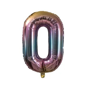 بادکنک فویلی مدل عدد 0 کد KP-71