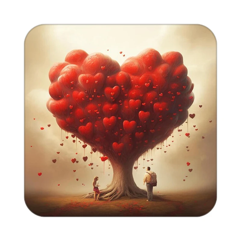 زیر لیوانی کاکتی مدل عاشقانه کد mp11523