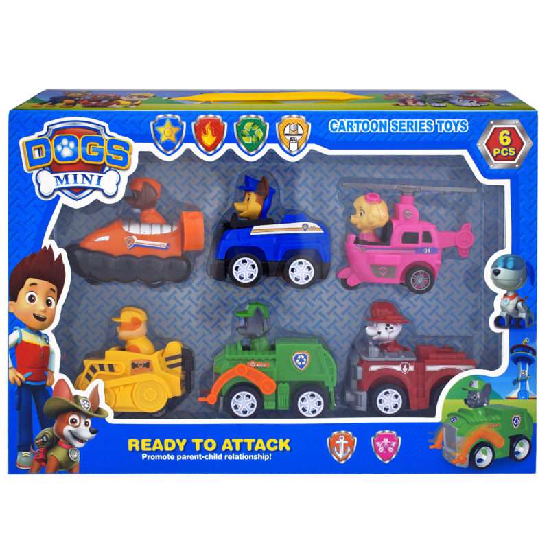 کیت ماشین بازی مدل سگ های نگهبان  کد 98007 مجموعه 6 عددی