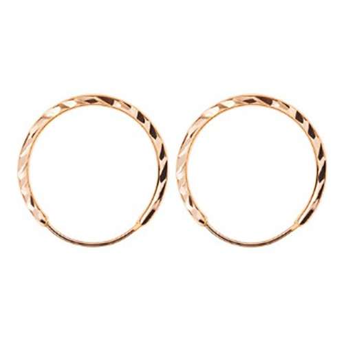 گوشواره طلا 18 عیار زنانه ناریا مدل تراش کد 03