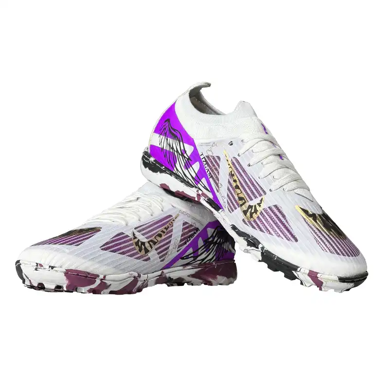 کفش فوتبال پسرانه مدل استوک ریز چمن مصنوعی کد KASR-108-BA رنگ بنفش