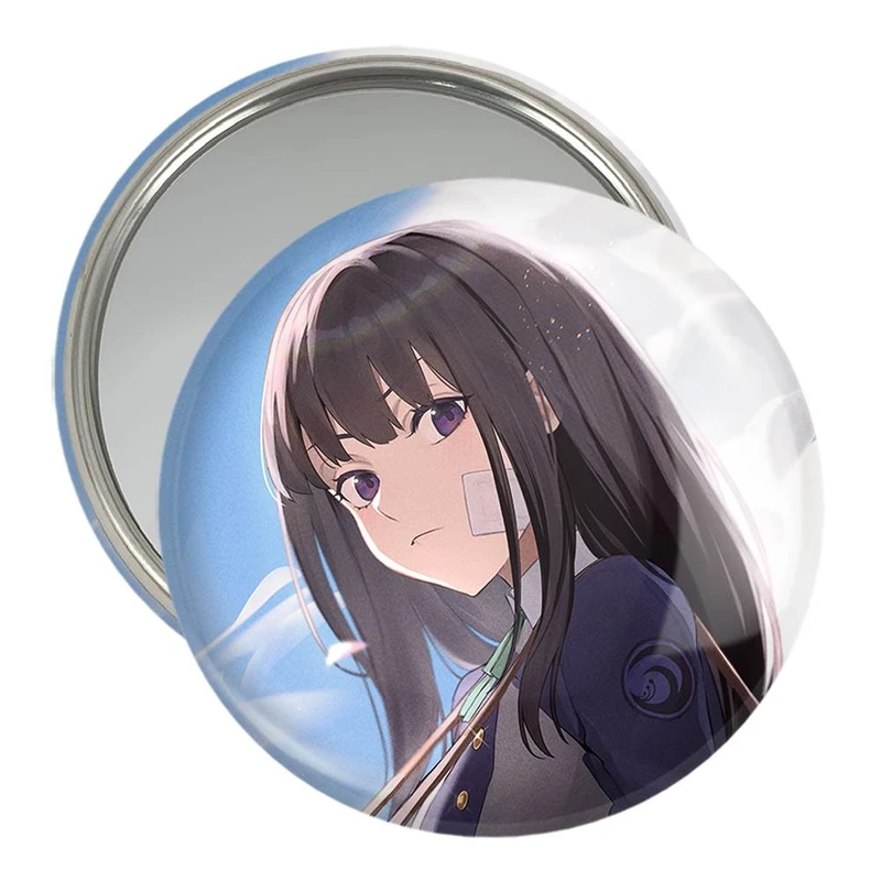 آینه جیبی خندالو مدل تاکینا انیمه Lycoris Recoil  کد 22998