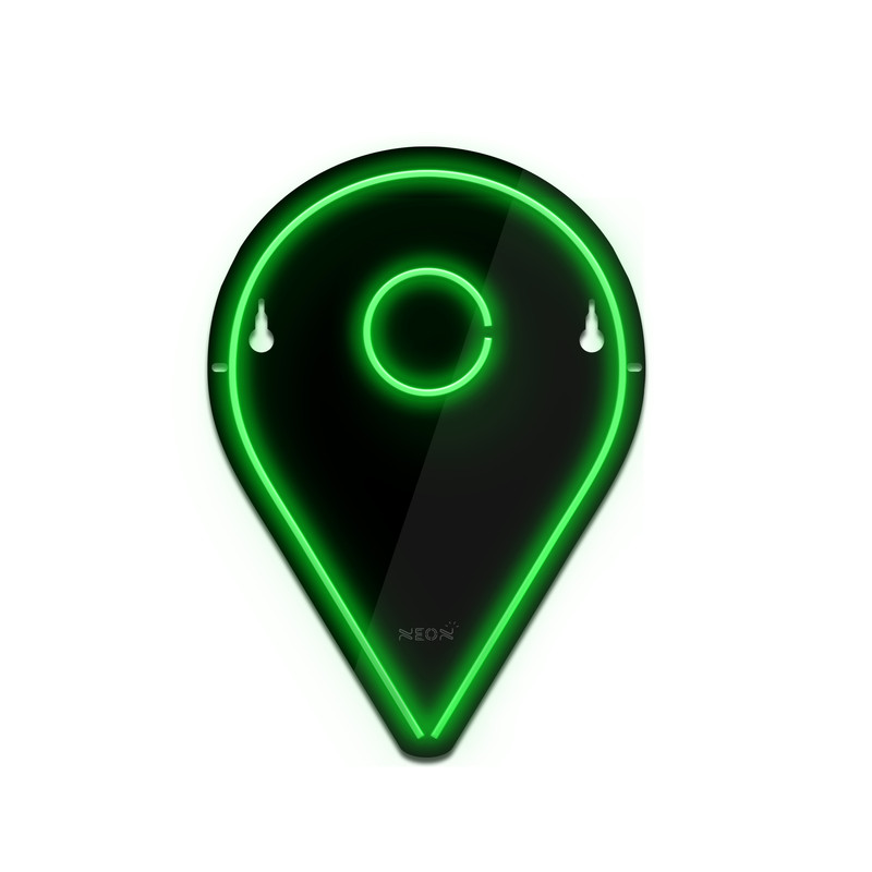 چراغ دیواری نئون دیزاین طرح Location-BL_GR