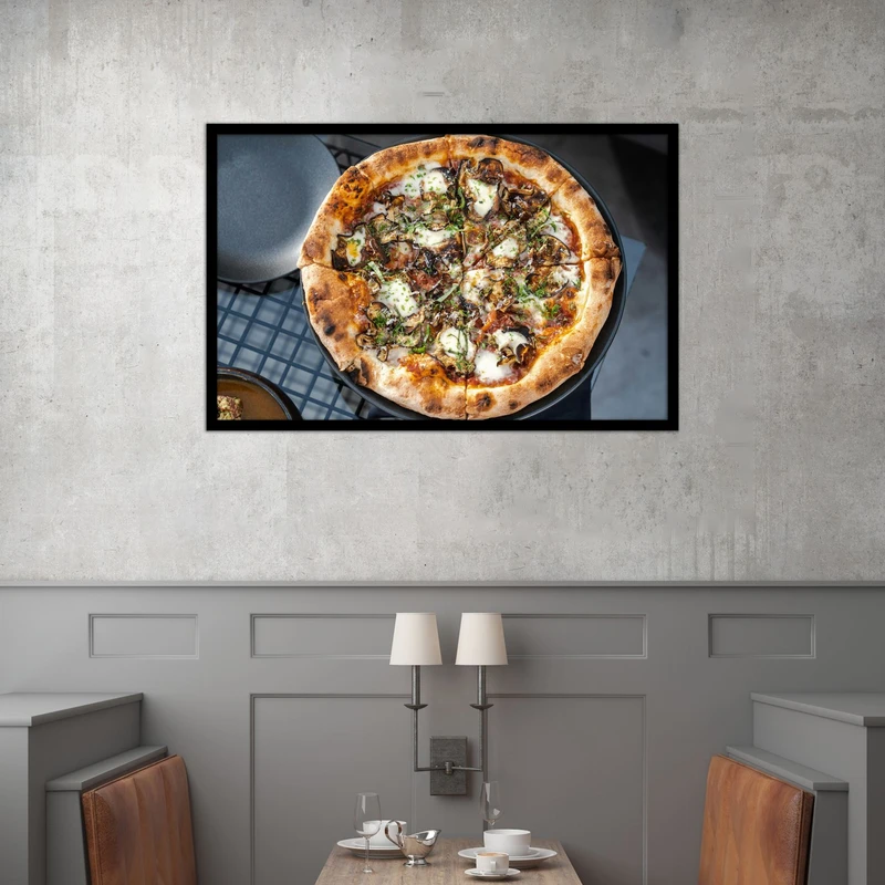 تابلو بکلیت طرح غذا فست فود و پیتزا مدل B-bu2578