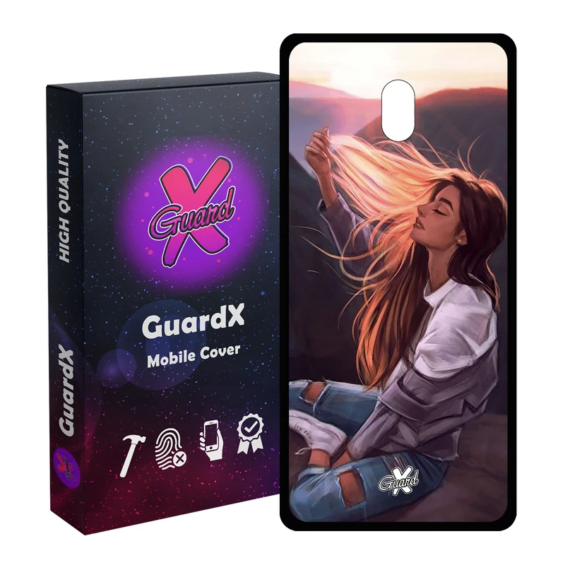 کاور گارد ایکس طرح Girl مدل Glass50352 مناسب برای گوشی موبایل شیائومی Redmi 8A