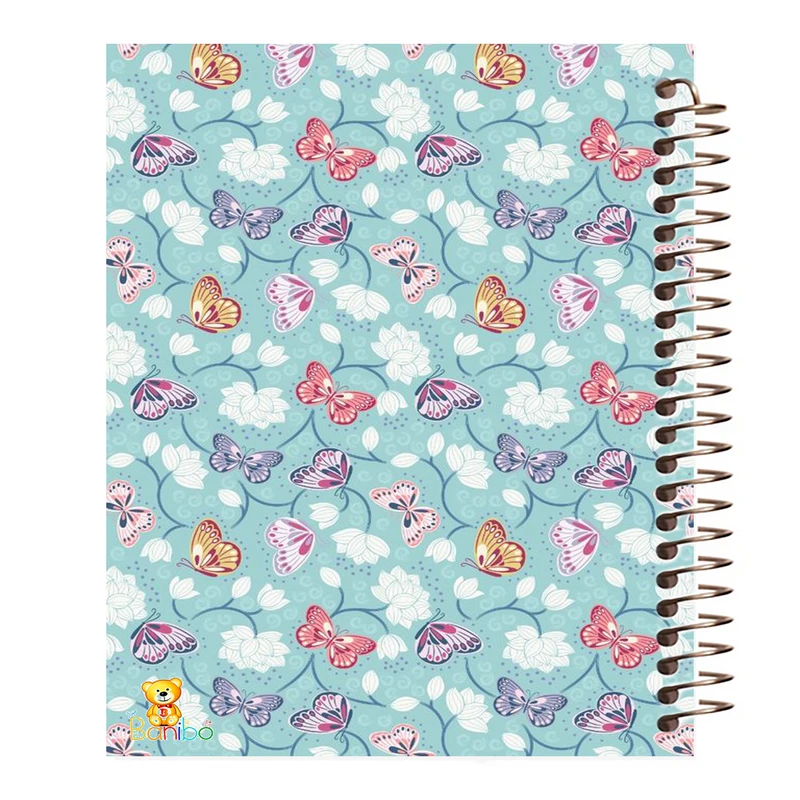 دفتر زبان 100 برگ بانیبو مدل پروانه کد 145