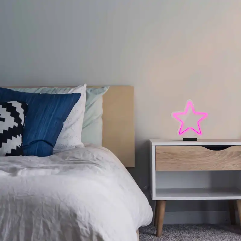 چراغ رومیزی ریموت دار مدل STARS-GL_PN-GLASS