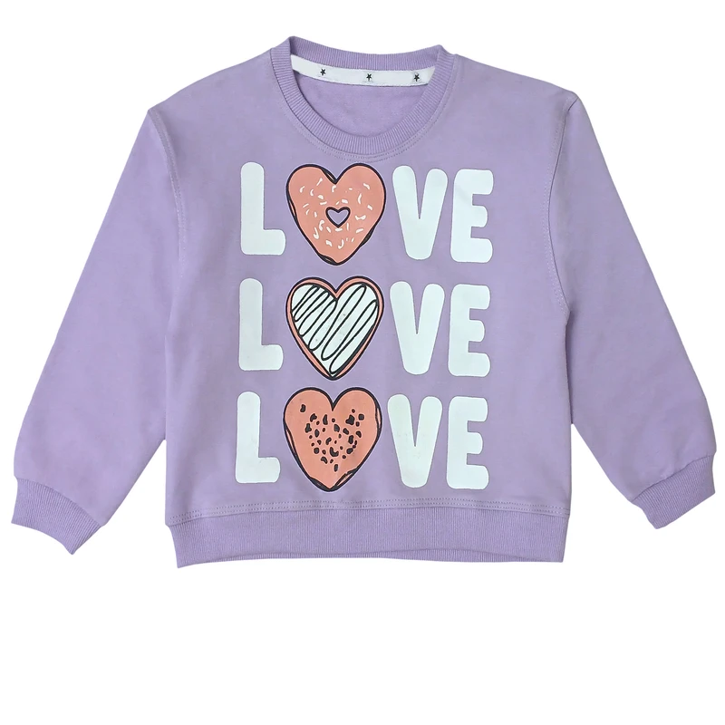  سویشرت دخترانه مدل لاو کد sh2025