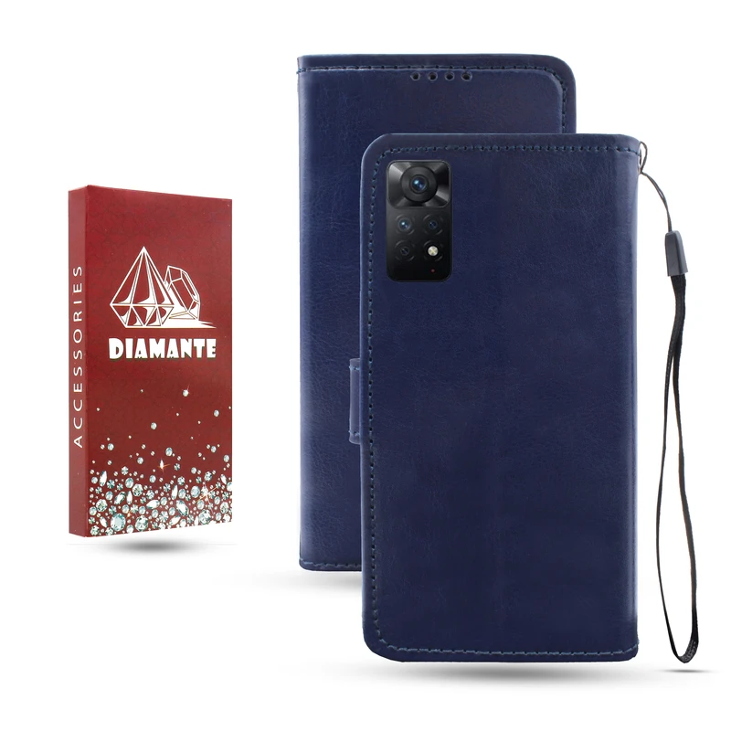 کیف کلاسوری دیامانته مدل Kif_Rd مناسب برای گوشی موبایل شیائومی Redmi Note 11s به همراه بند آویز