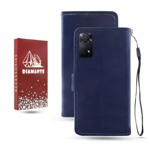 کیف کلاسوری دیامانته مدل Kif_Rd مناسب برای گوشی موبایل شیائومی Redmi Note 11 4G به همراه بند آویز
