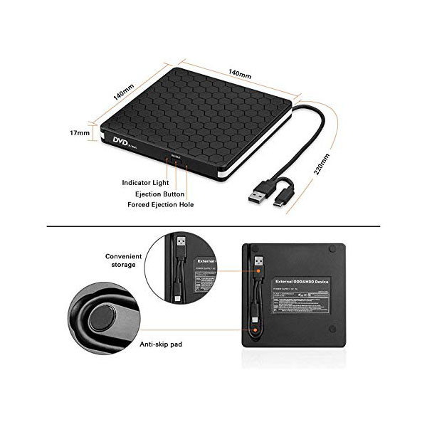 درایو DVD اکسترنال آمیکول مدل BT686
