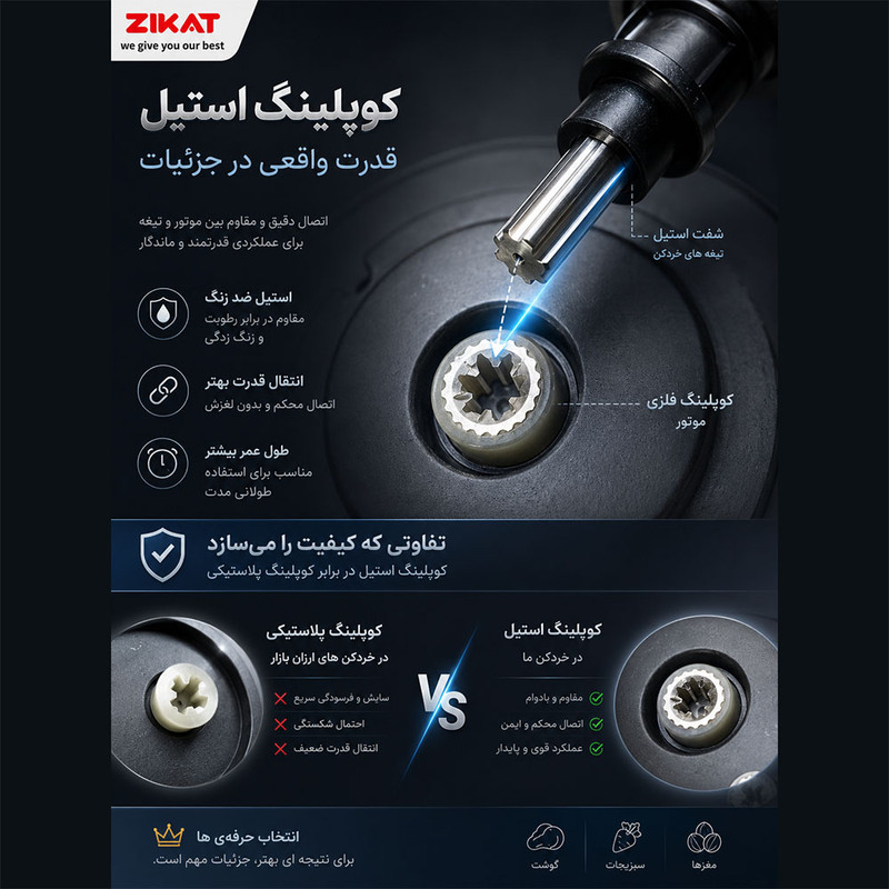 خردکن ۳۸۰۰ میلی لیتری سیلور کرست مدل S-2023