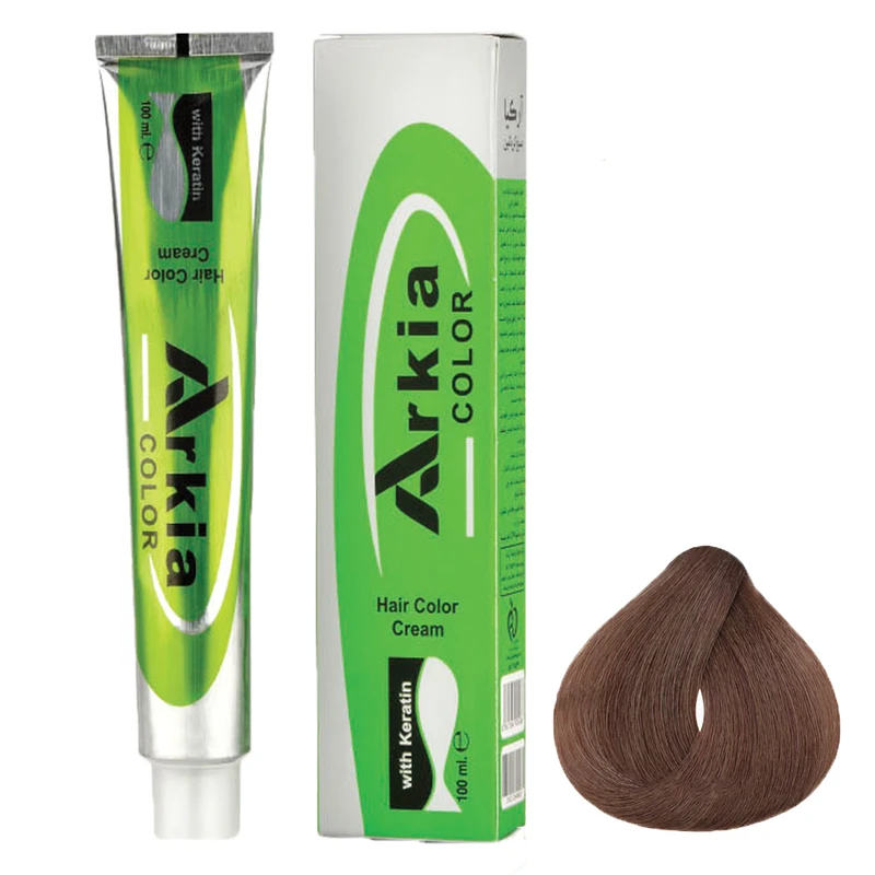 رنگ مو آرکیا شماره 5.47 حجم 100 میلی لیتر رنگ قهوه ای نسکافه ای روشن