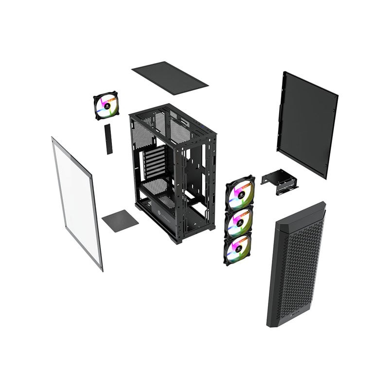 کیس کامپیوتر لاجی کی مدل LK-C284B