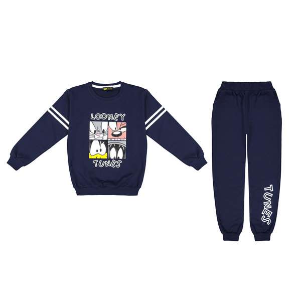 ست سویشرت و شلوار پسرانه خرس کوچولو مدل دانل داگ کد 201