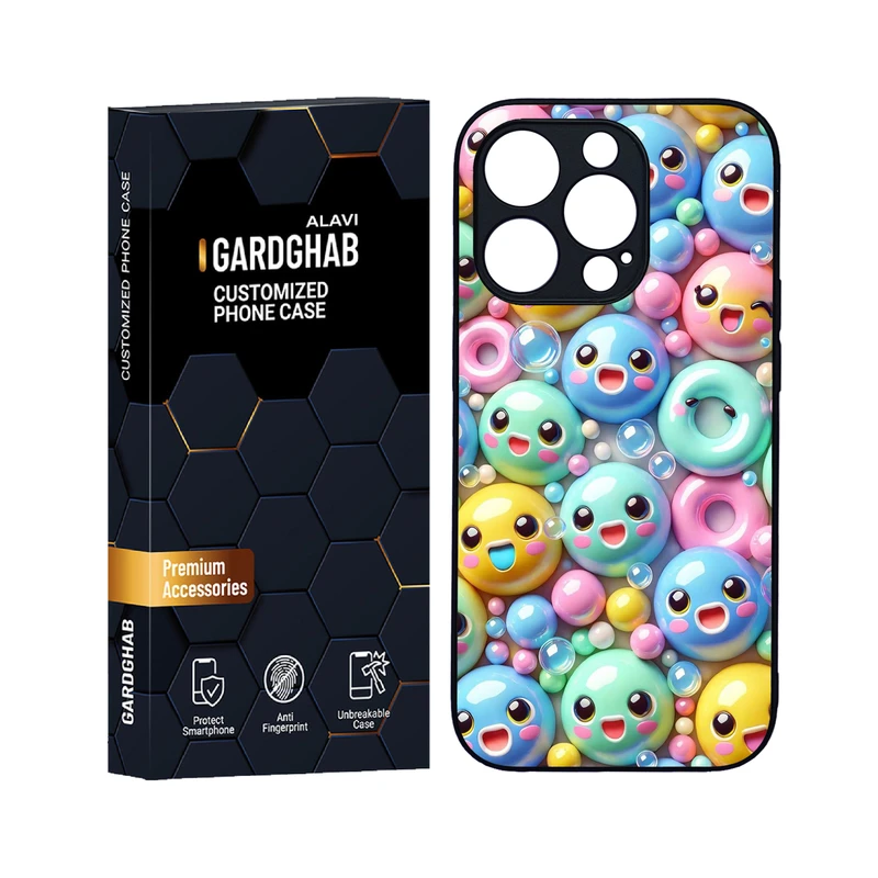 کاور گارد قاب علوی مدل دورژله ای کارتنی و انیمه مناسب برای گوشی موبایل اپل iPhone 14 Pro