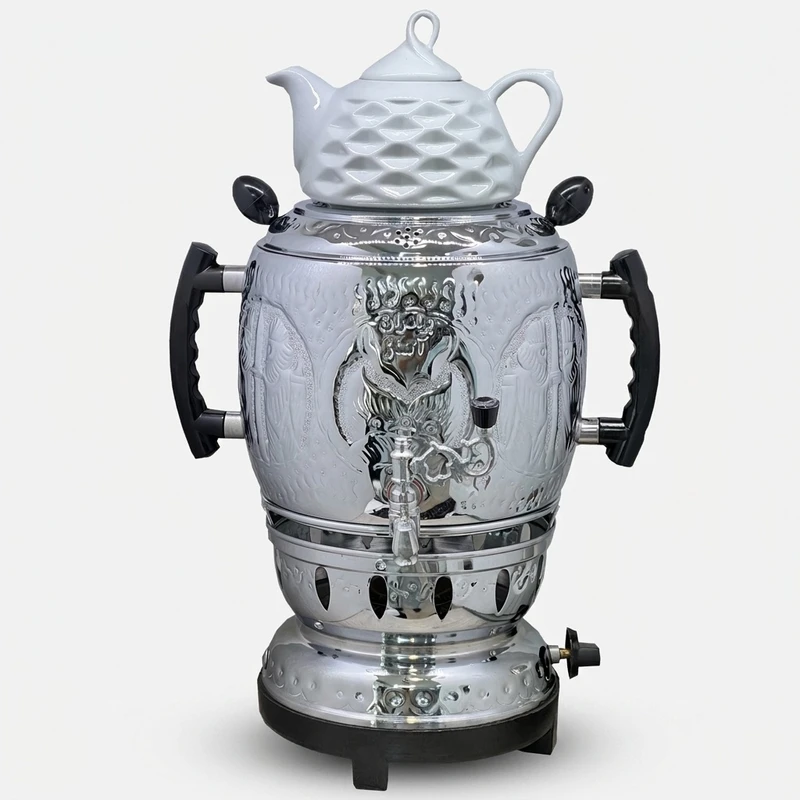 سماور گازی آکماز مدل سه کاره D60 ظرفیت 6 لیتر