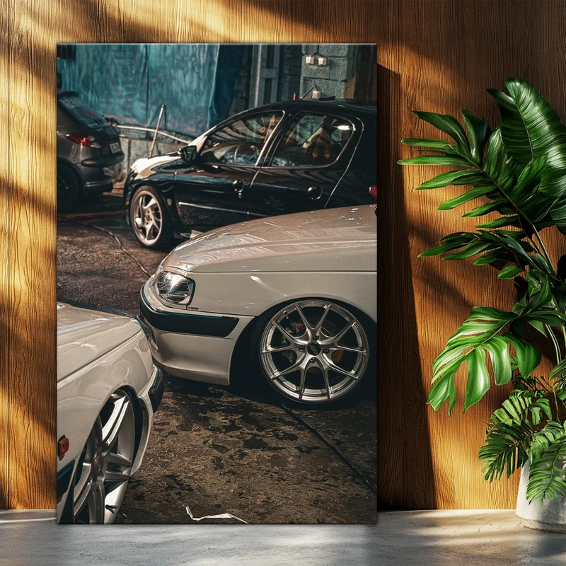 تابلو شاسی بکلیت طرح ماشین و خودرو پژو پارس و پژو 207 مدل T-po1539