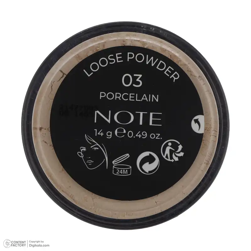 پودر تثبیت کننده آرایش نوت مدل 03