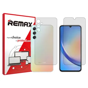 Remax HyGEL transparent display screen protector suitable for Samsung Galaxy A34 5G phones along with the back of the phone