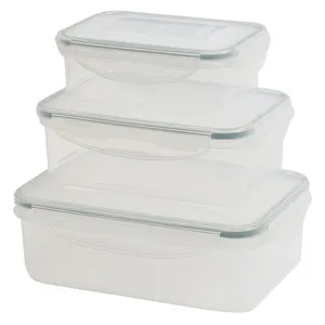 ظرف نگهدارنده لینو مدل مستطیل بسته 3 عددی