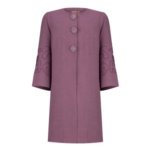 مانتو زنانه السانا مدل والریا کد 221573 رنگ صورتی