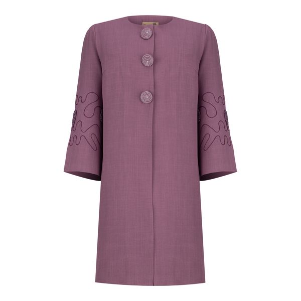 مانتو زنانه السانا مدل والریا کد 221573 رنگ صورتی