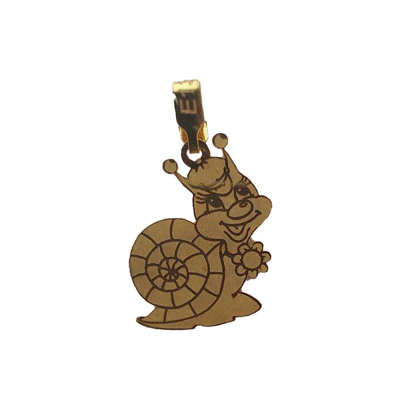 آویز گردنبند طلا 18 عیار دخترانه مدل mob 3