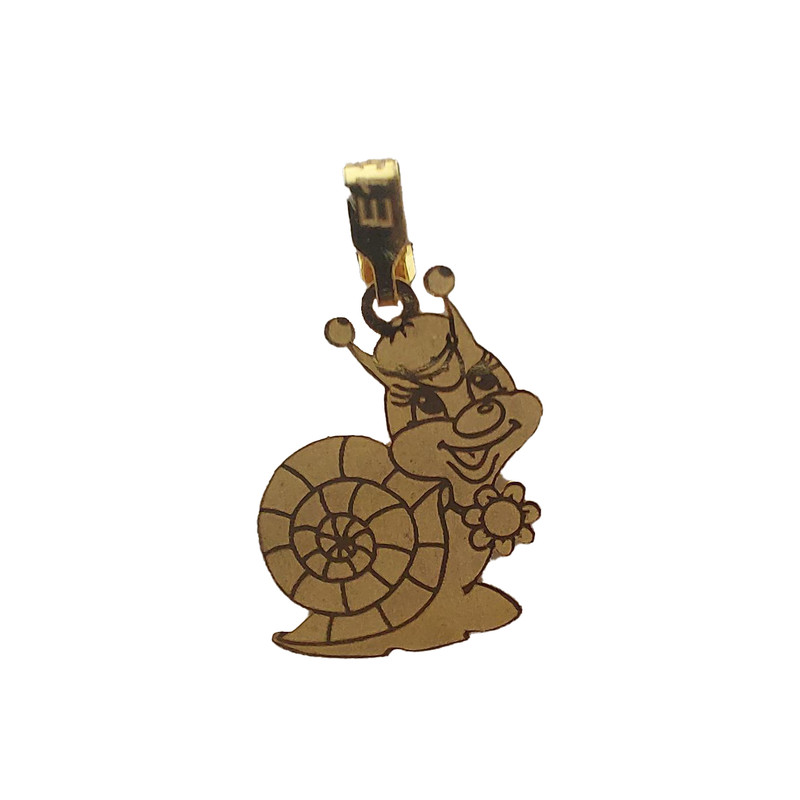 آویز گردنبند طلا 18 عیار دخترانه مدل mob 3