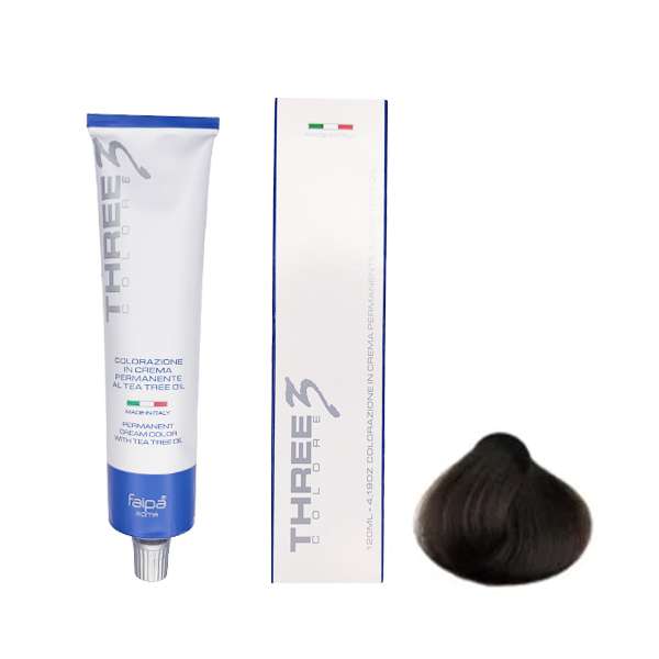 رنگ مو تری کالر شماره 4 حجم 120 میلی لیتر رنگ قهوه ای طبیعی