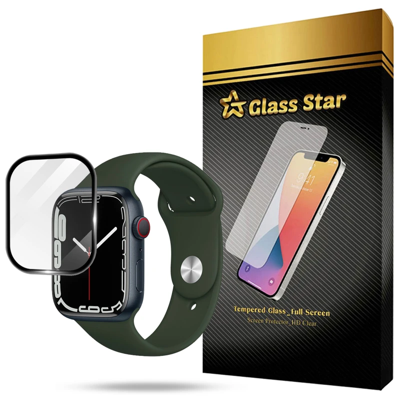 محافظ صفحه نمایش گلس استار مدل PMMG20 مناسب برای اپل واچ Watch Series 7 / Series 8 / Series 9 45 mm