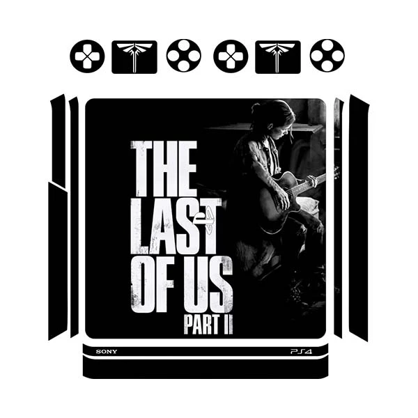 برچسب پلی استیشن 4 اسلیم  توییجین وموییجین مدل last of us 01 مجموعه 14 عددی 